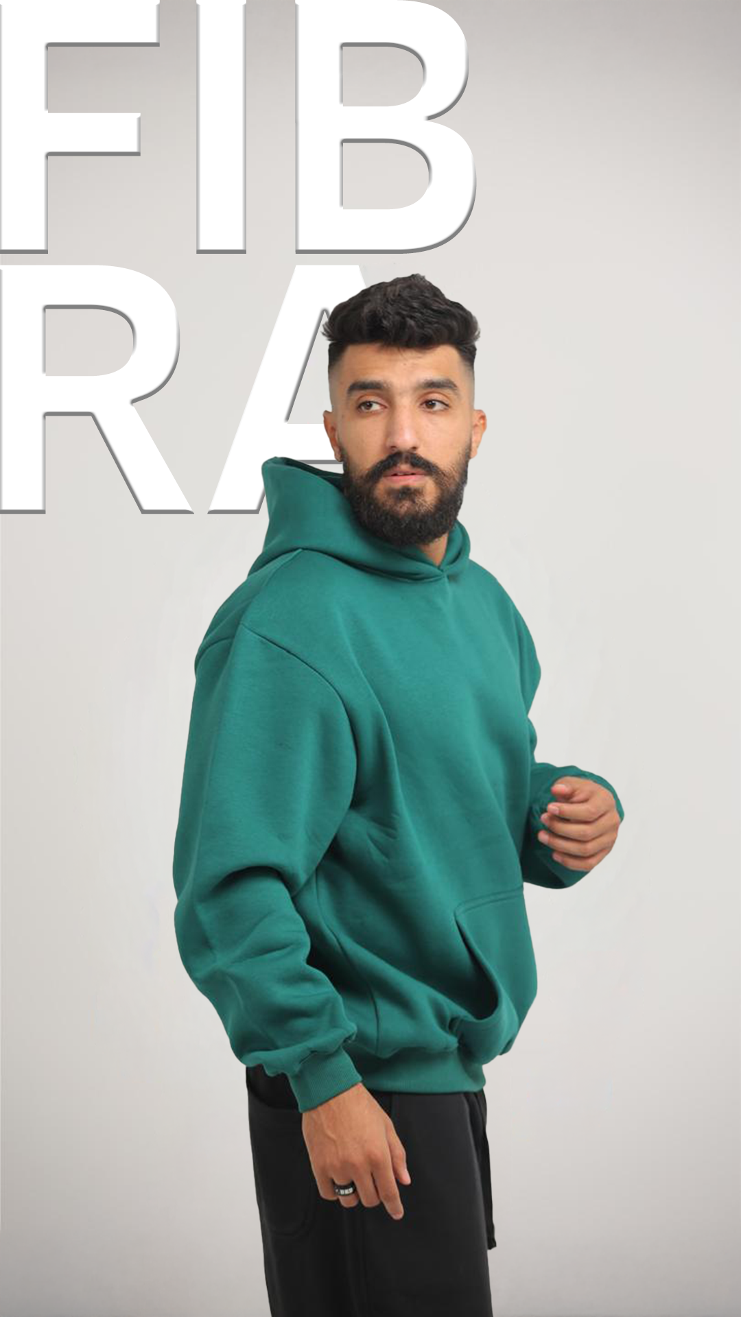 Green Over Size Hoodie