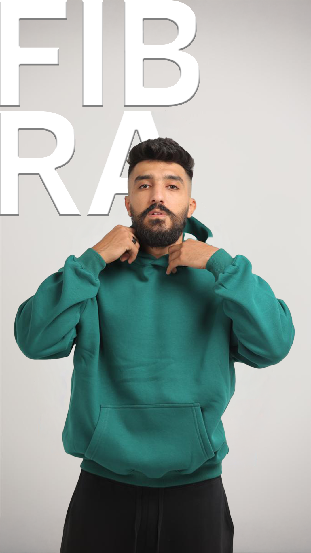 Green Over Size Hoodie