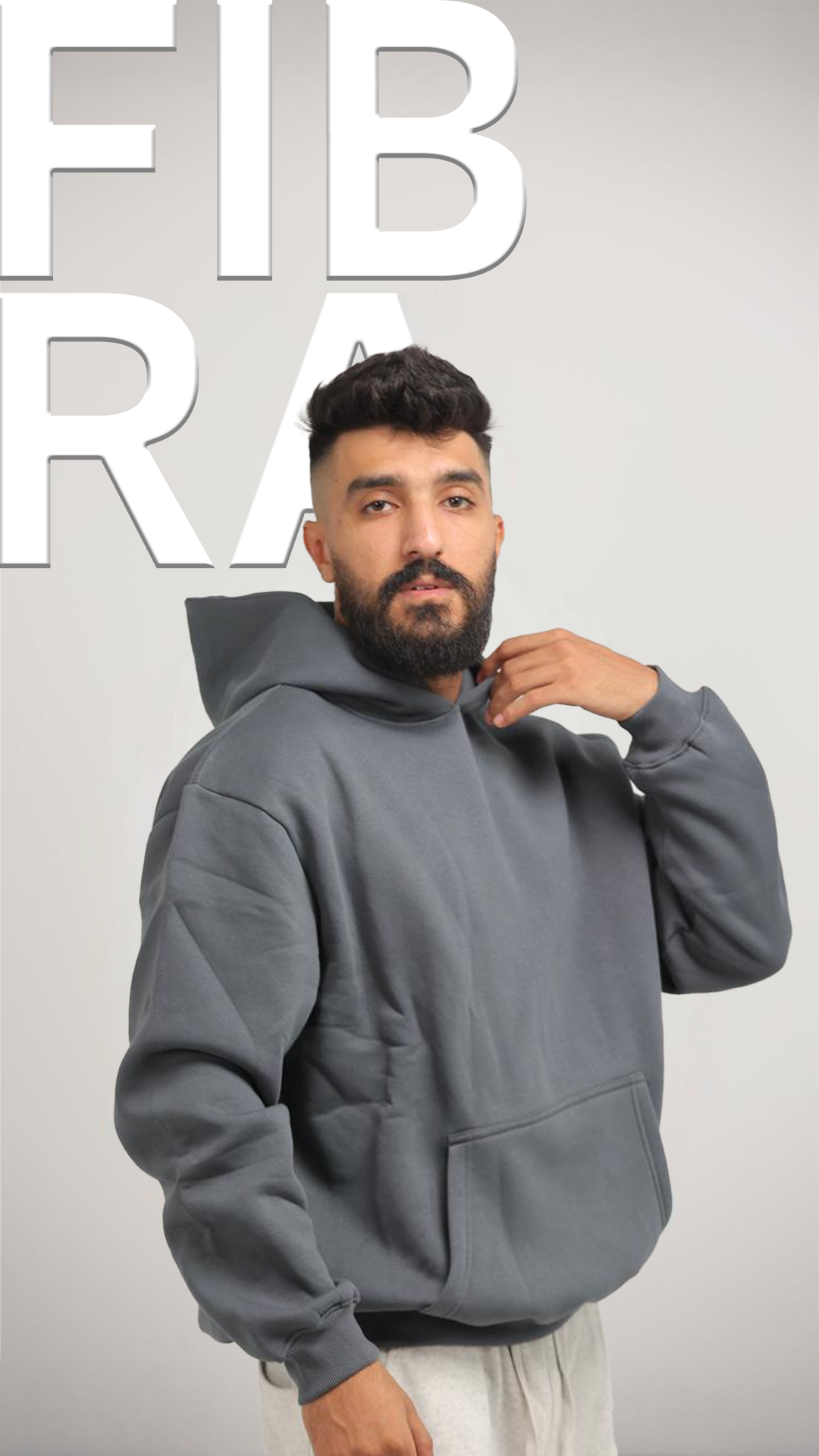 Gray Over Size Hoodie