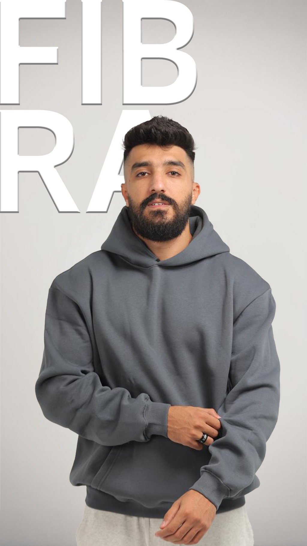 Gray Over Size Hoodie