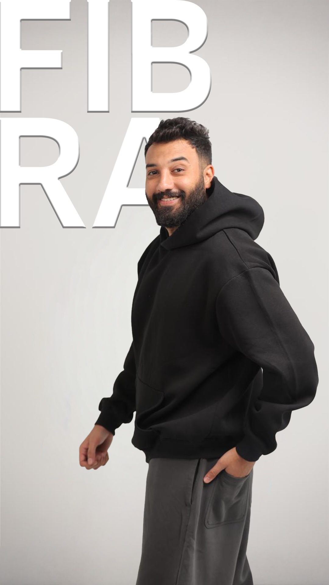 Black Over Size Hoodie